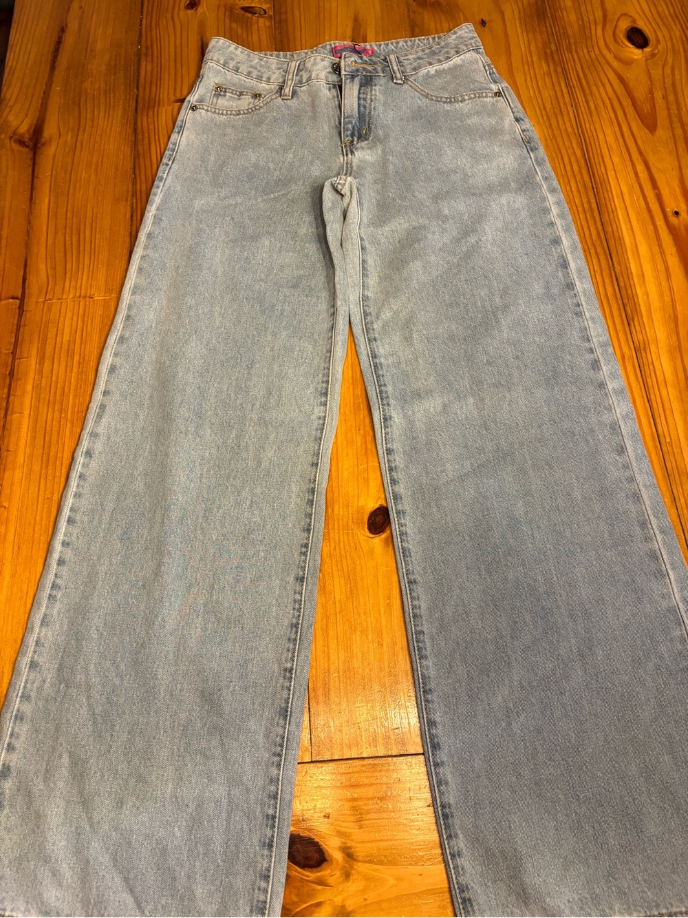 Edikted Women’s  Light Wash wide leg Jeans